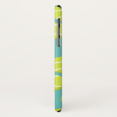 スポーツガーリーテニスボールのパタモノグラムのーン Case-Mate iPhoneケース (裏面/左)