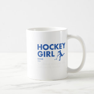 スポーツガール定義ホッケー コーヒーマグカップ