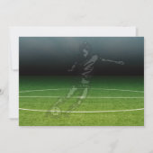 スポーツキッズサッカーフォト誕生日 招待状 (裏面)