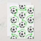 スポーツキッズサッカー誕生日パーティー 招待状 (裏面)