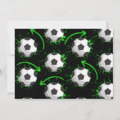 スポーツキッズサッカー誕生日パーティー 招待状 (裏面)