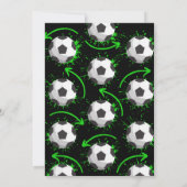 スポーツキッズサッカー誕生日パーティー 招待状 (裏面)