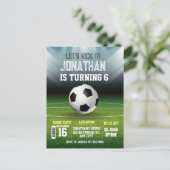 スポーツキッズサッカー1歳の誕生日 ポストカード (スタンド正面)