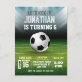 スポーツキッズサッカー1歳の誕生日 ポストカード (正面)