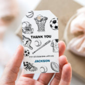 スポーツギフトラベル、スポーツメッセージカード ギフトタグ