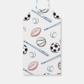 スポーツギフトラベル、スポーツメッセージカード ギフトタグ (裏面)