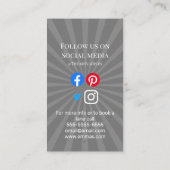 スポーツクラブの野球コーチチームのトライアウトジム 名刺 (裏面)