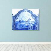 スポーツクラブポルトガルタイルキャンバス キャンバスプリント (インサイチュ (ウッドフロア))