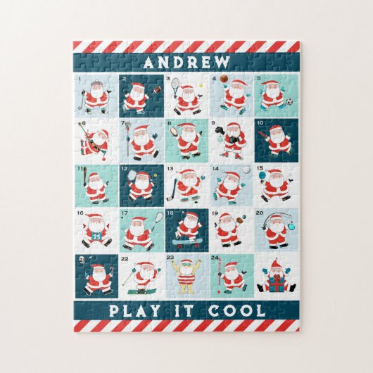 スポーツクリスマスアドベントカレンダージグソーパズル ジグソーパズル (縦)