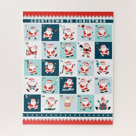 スポーツクリスマスアドベントカレンダージグソーパズル ジグソーパズル (縦)