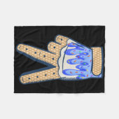 スポーツクール野球ホームプレートドリップ散水付き フリースブランケット (正面(横))