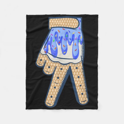 スポーツクール野球ホームプレートドリップ散水付き フリースブランケット (正面)