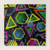 スポーツグランジパターン、子供のデザイン。 ジグソーパズル (横)