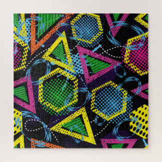 スポーツグランジパターン、子供のデザイン。 ジグソーパズル