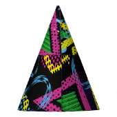 スポーツグランジパターン、子供のデザイン。 パーティーハット (裏面)