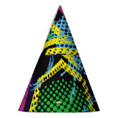 スポーツグランジパターン、子供のデザイン。 パーティーハット (左)