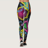 スポーツグランジパターン、子供のデザイン。 レギンス (裏面)