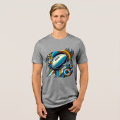 スポーツグリッド – アメリカンフットボールTシャツ トライブレンドＴシャツ (正面全面)