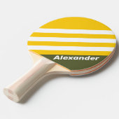 スポーツグリーンハニーノスタルジックストライプな名前 卓球ラケット (正面アングル)