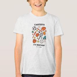 スポーツゲームタイムオールスターバースデー | 子供 スポーツ トライブレンドTシャツ