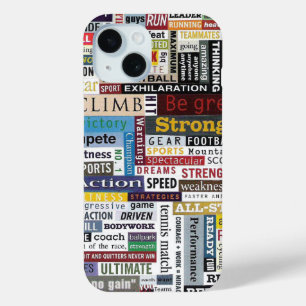 スポーツゲーランニングムのサッカーバスケットボール動機 iPhone 15ケース