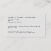 スポーツコンディショニングコーチ 名刺 (裏面)