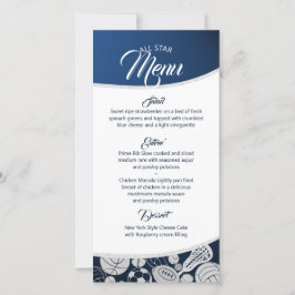 スポーツコンボすべてスターのメニューブルー セーブザデート