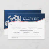 スポーツコンボ対応カードとディナー選択 出欠カード (正面/裏面)