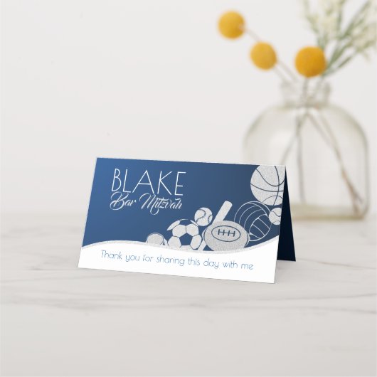 スポーツコンボ座席カード プレイスカード (裏面)