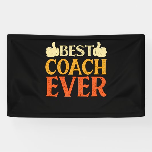 スポーツコーチのための最高のコーチの贈り物 横断幕 (横)