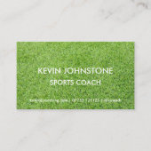 スポーツコーチの名刺(草) 名刺 (正面)