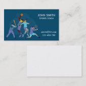 スポーツコーチフィットネストレーナービジネスカード 名刺 (正面/裏面)