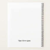 スポーツコーチ名チームカラーズモダンオフィス プランナー手帳 (裏面)