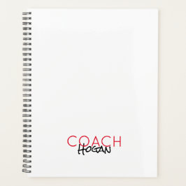 スポーツコーチ名チームカラーズモダンオフィス プランナー手帳