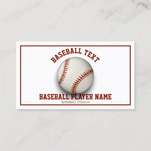 スポーツコーチ野球 名刺 (正面)