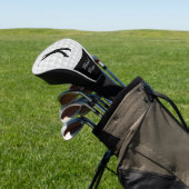 スポーツゴルファー男性ブラックシルエット ゴルフヘッドカバー (インサイチュ)