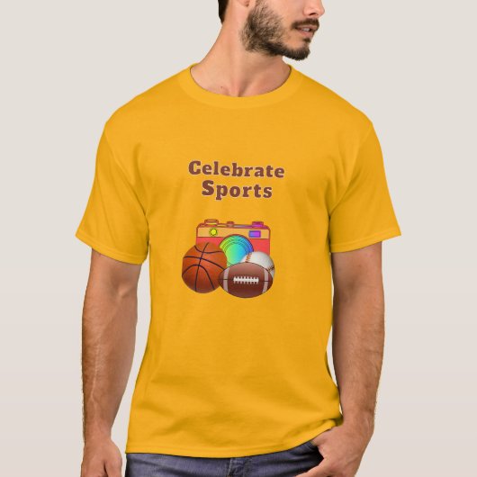 スポーツゴールドを祝おう Tシャツ (正面)