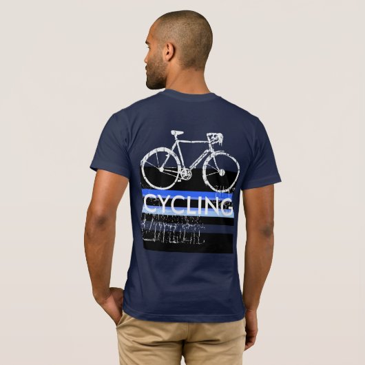 スポーツサイクルサイクリング自転車 Tシャツ (裏面フル)