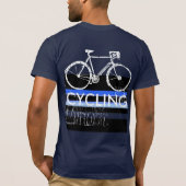 スポーツサイクルサイクリング自転車 Tシャツ (裏面)