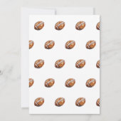 スポーツサッカーの最初の年ダウン男の子1歳の誕生日 招待状 (裏面)