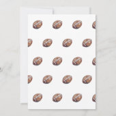 スポーツサッカーの最初の年ダウン男の子1歳の誕生日 招待状 (裏面)