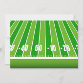 スポーツサッカーの誕生日パーティーカード 招待状 (裏面)