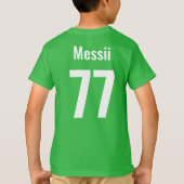 スポーツサッカーチームフィールドデイ応援学校 Tシャツ (裏面)