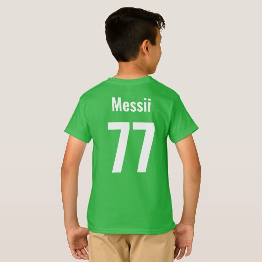 スポーツサッカーチームフィールドデイ応援学校 Tシャツ (裏面フル)