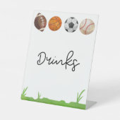 スポーツサッカーバスケットボールサッカー野球ドリンク 台座サイン (正面)