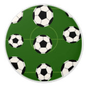 スポーツサッカーボールのパターンのドアのプル セラミックノブ (正面)