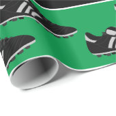 スポーツサッカーボールシューズのパターンパーティーラップ ラッピングペーパー (ロールコーナー)