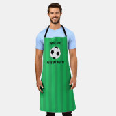 スポーツサッカーボールフィールドカスタム エプロン (着用した状態)