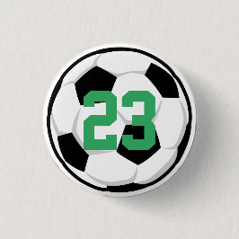 スポーツサッカーボール選手ナンバーチームファン 缶バッジ