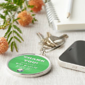 スポーツサッカー男の赤ちゃんシャワー キーホルダー (側面)